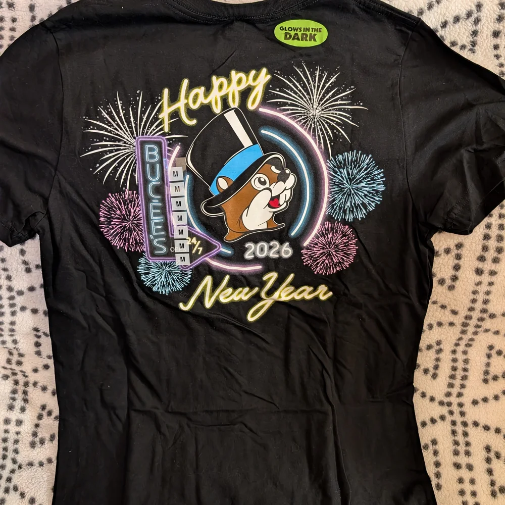 Black Graphic T-Shirt with Cartoon Design Men's Medium - Picture 3 of 3